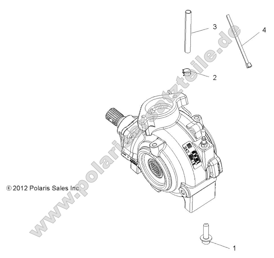 Drive Train, Gearcase Mounting, Front