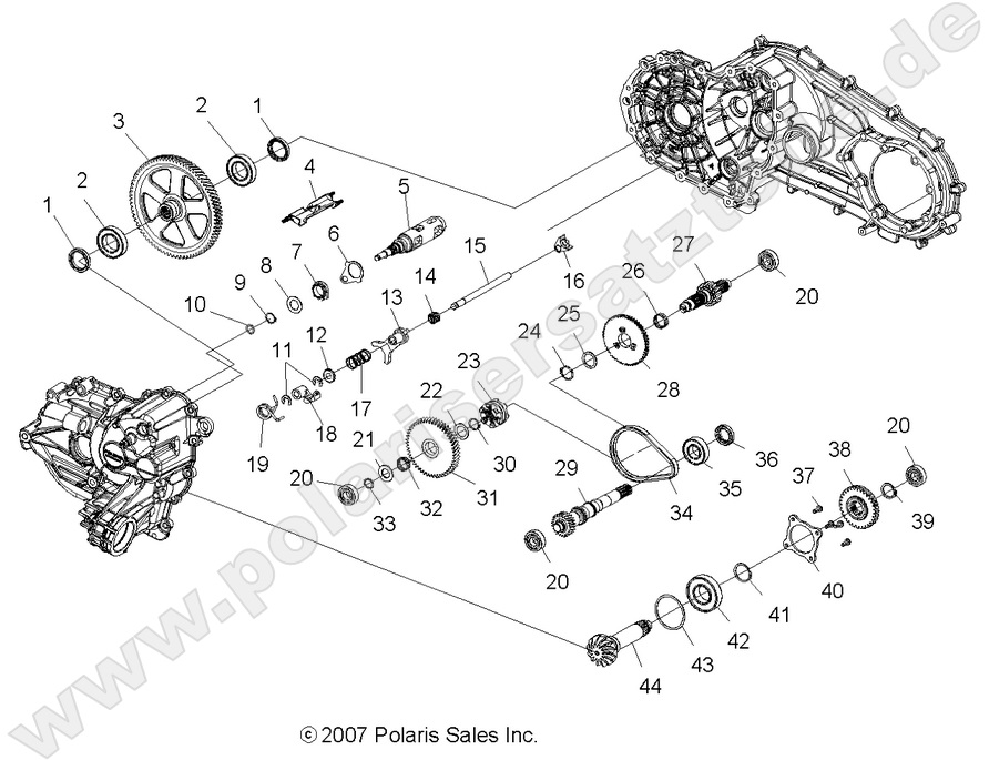 DRIVE TRAIN, MAIN GEARCASE INTERNALS