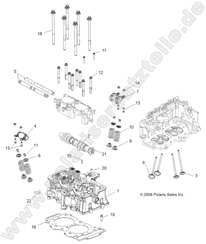 ENGINE, CYLINDER HEAD, CAM and VALVES