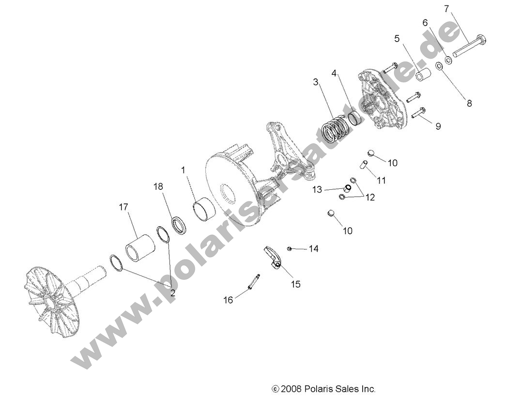 DRIVE TRAIN, PRIMARY CLUTCH