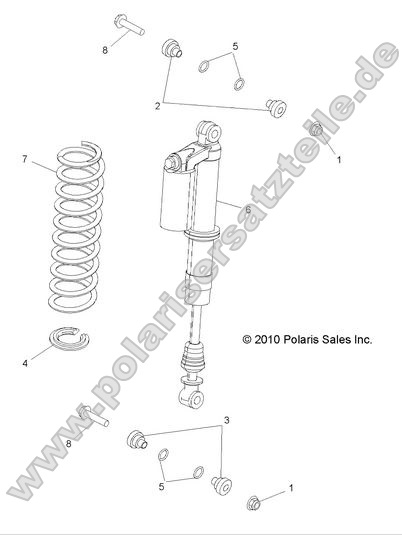 SUSPENSION, REAR SHOCK MOUNTING