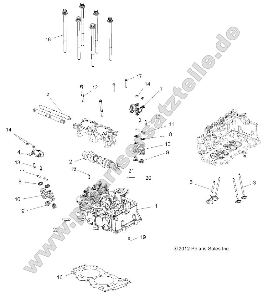 Engine, Cylinder Head, Cam and Valves
