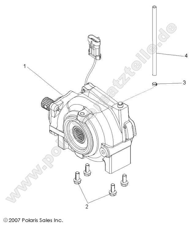 drive train front gearcase