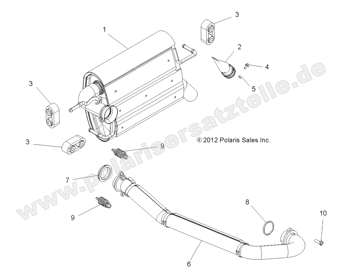 ENGINE, EXHAUST SYSTEM