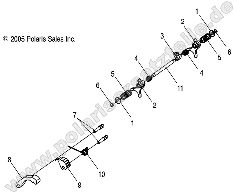 DRIVE TRAIN, SHIFT FORKS