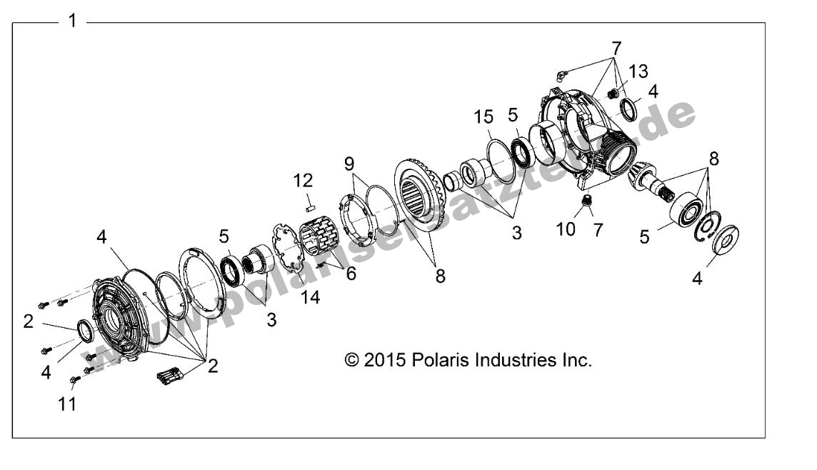 DRIVE TRAIN, FRONT GEARCASE