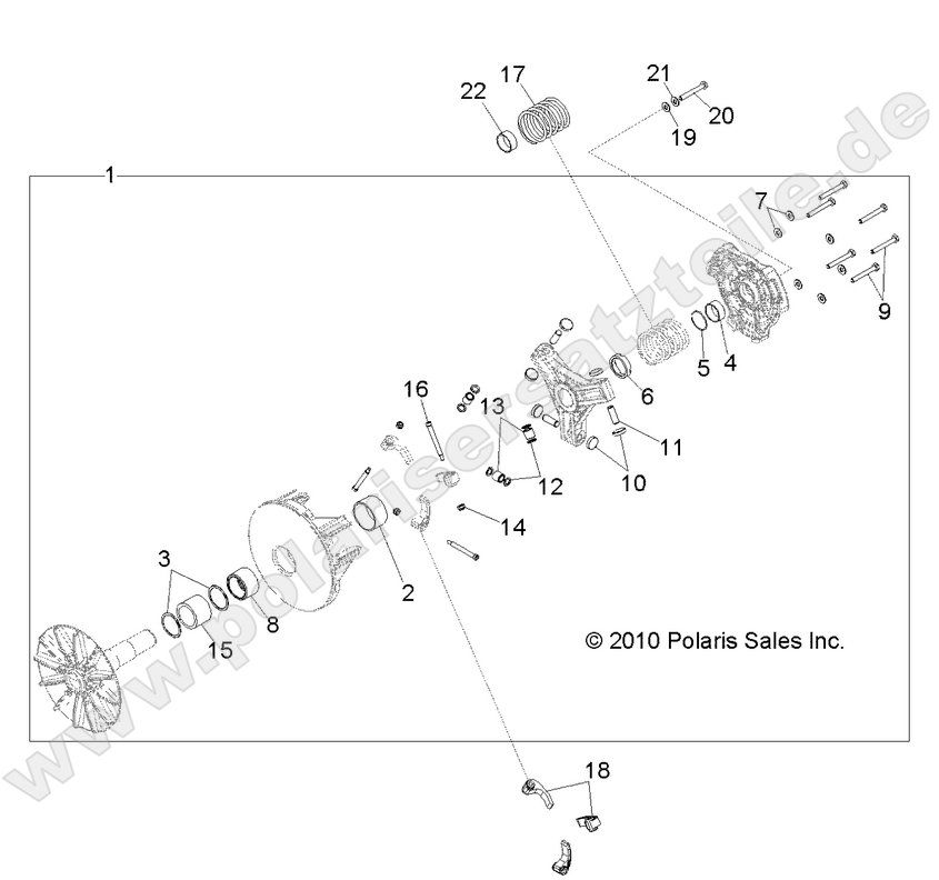 DRIVE TRAIN, PRIMARY CLUTCH
