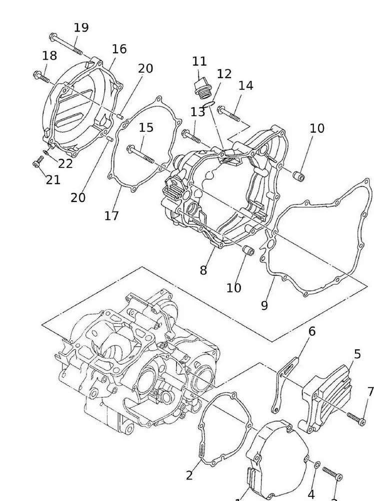 Kurbelgehäusedeckel