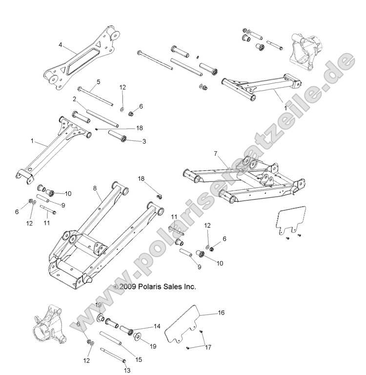 SUSPENSION, REAR CONTROL ARMS