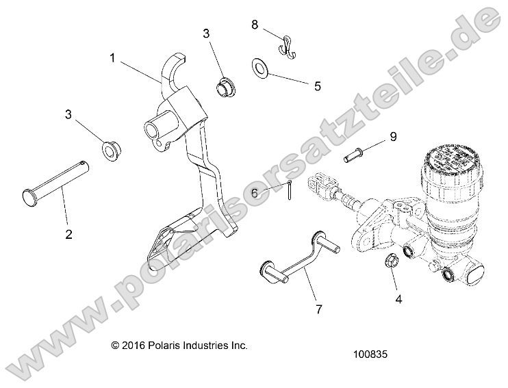Brakes, Pedal and Master Cylinder Mounting