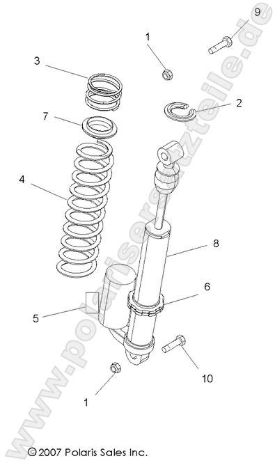 SUSPENSION, REAR SHOCK