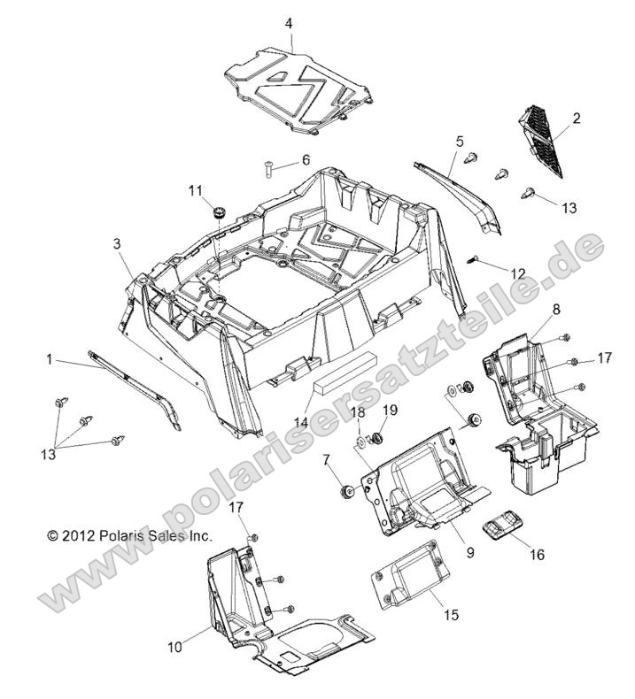 BODY, REAR RACK and FENDERS