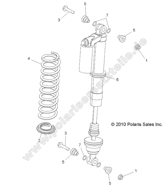 SUSPENSION, REAR SHOCK MOUNTING