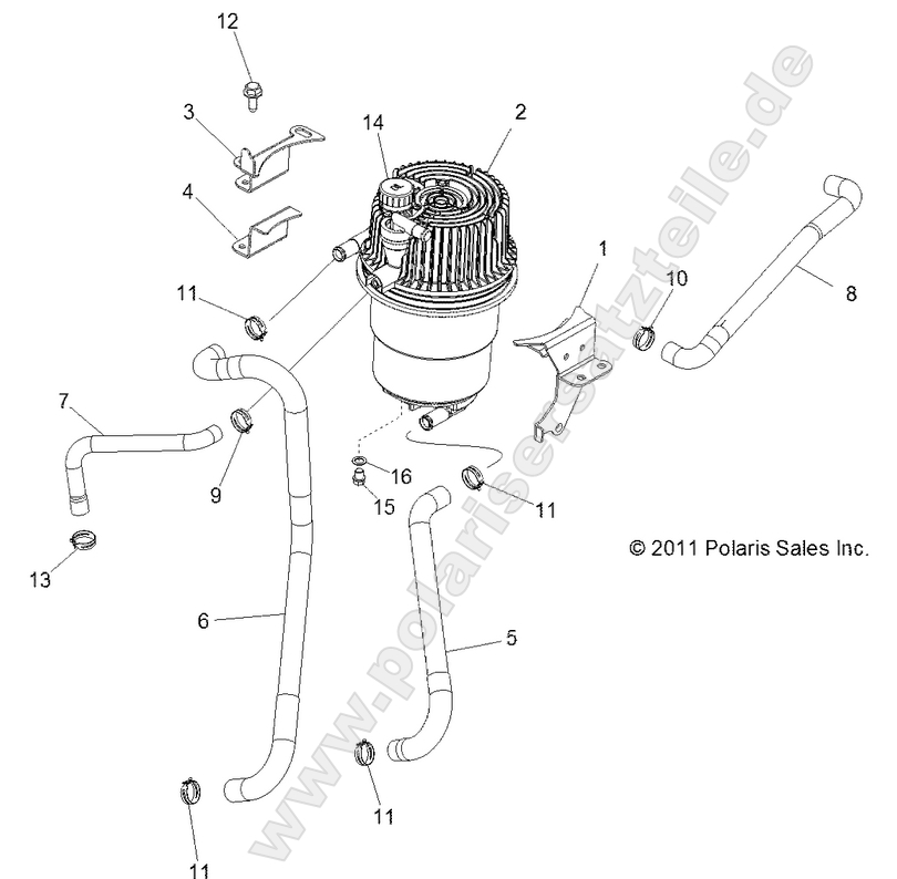 ENGINE, OIL TANK and LINES