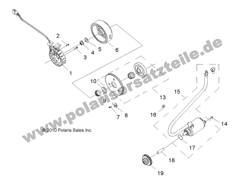 ENGINE, STARTING MOTOR