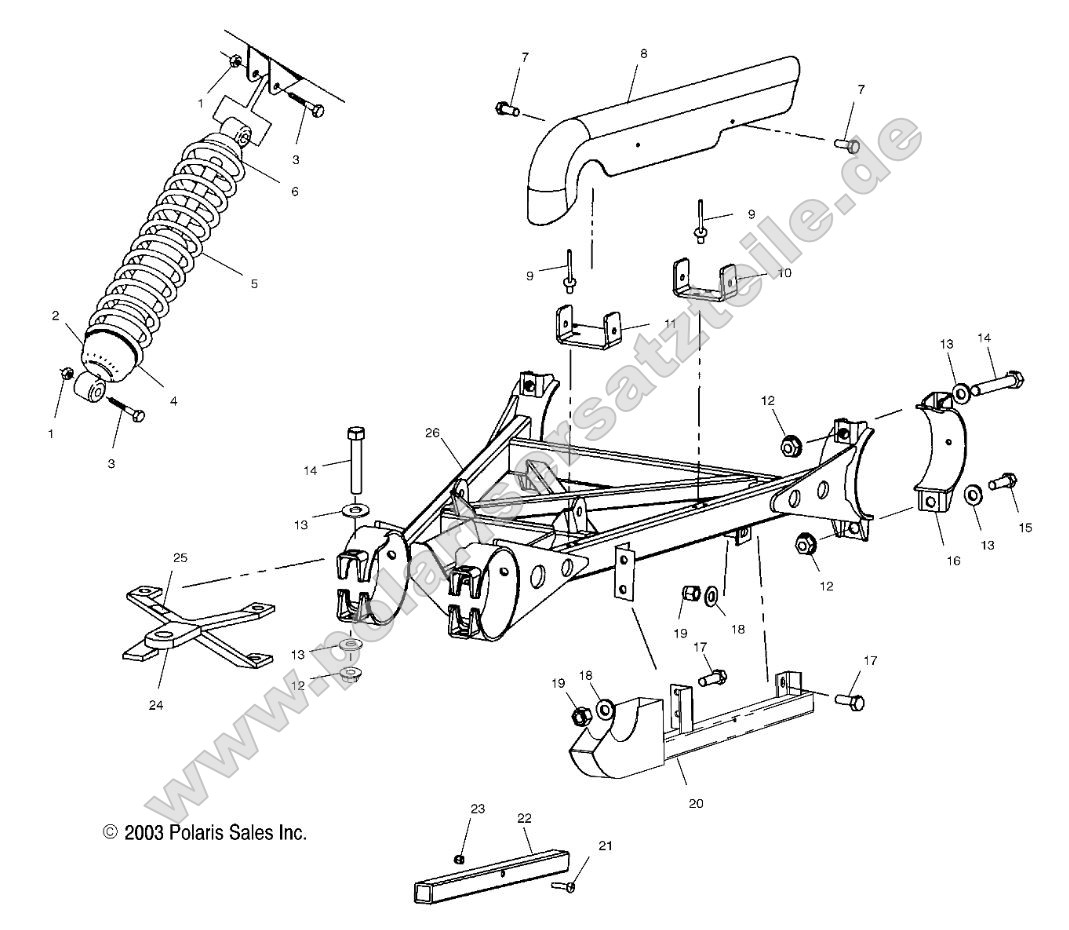 Swing Arm Weldment (Rear)