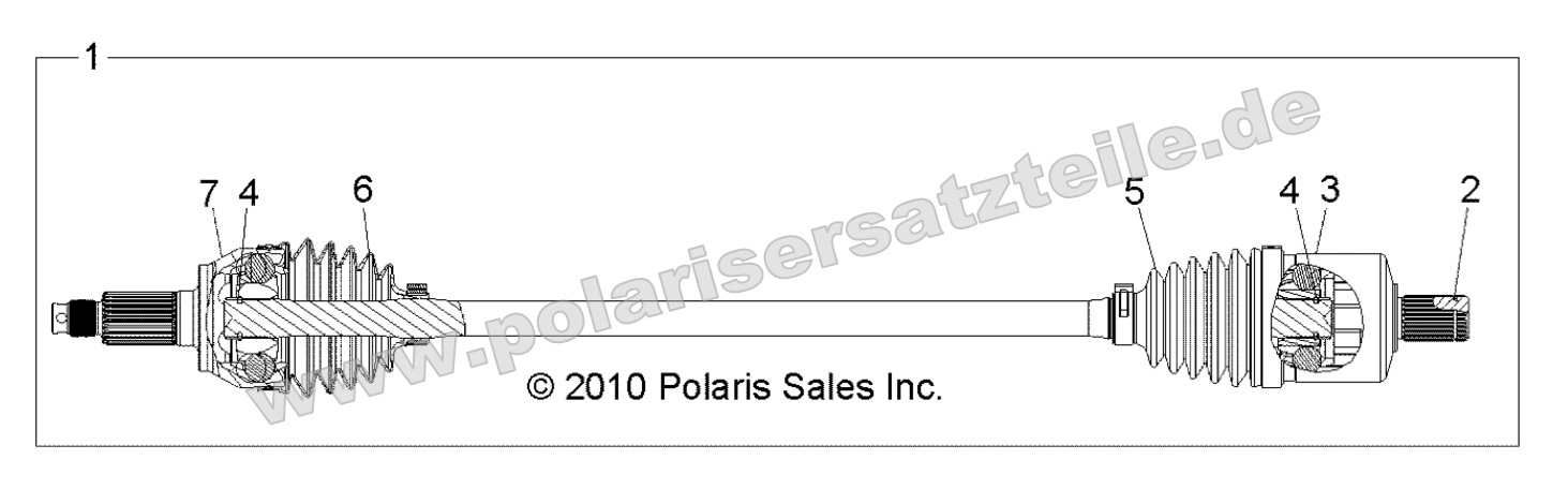 DRIVE TRAIN, FRONT HALF SHAFT