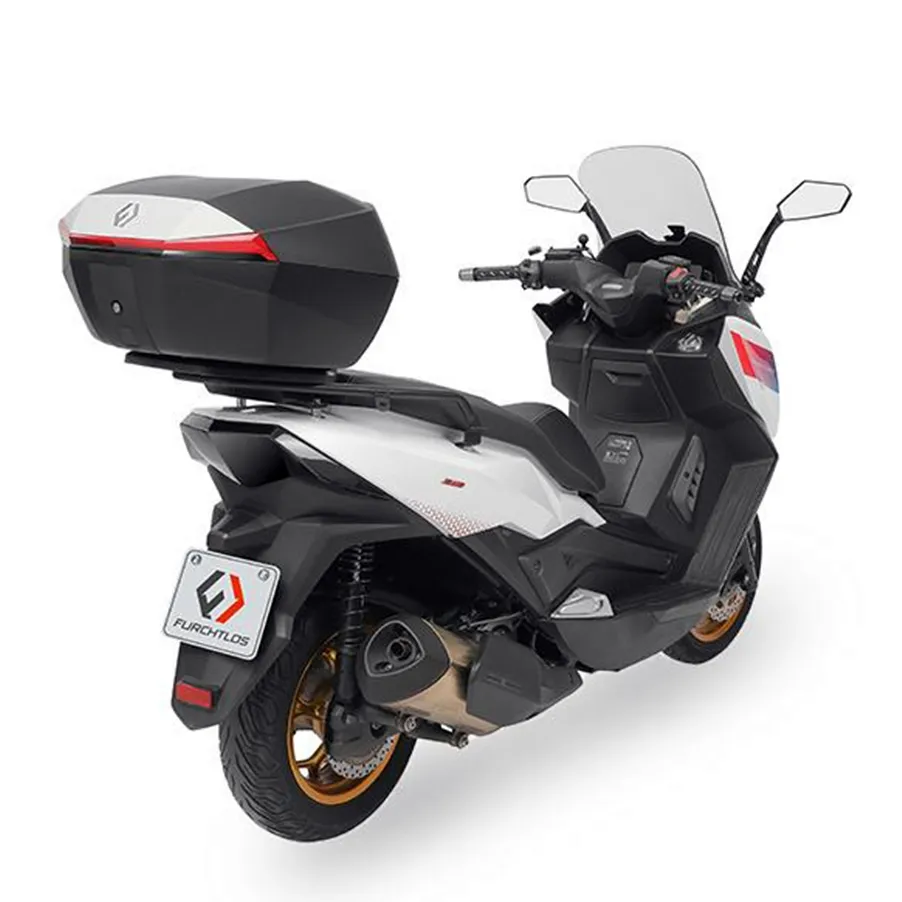 Furchtlos-SHIELD-L-Basic-Topcase-48-Liter-weiss-rot-inkl-Montagekit-FU11TCXX000L25EX-100023-am-Roller Furchtlos SHIELD L Basic Topcase - 48 Liter - weiß/rot