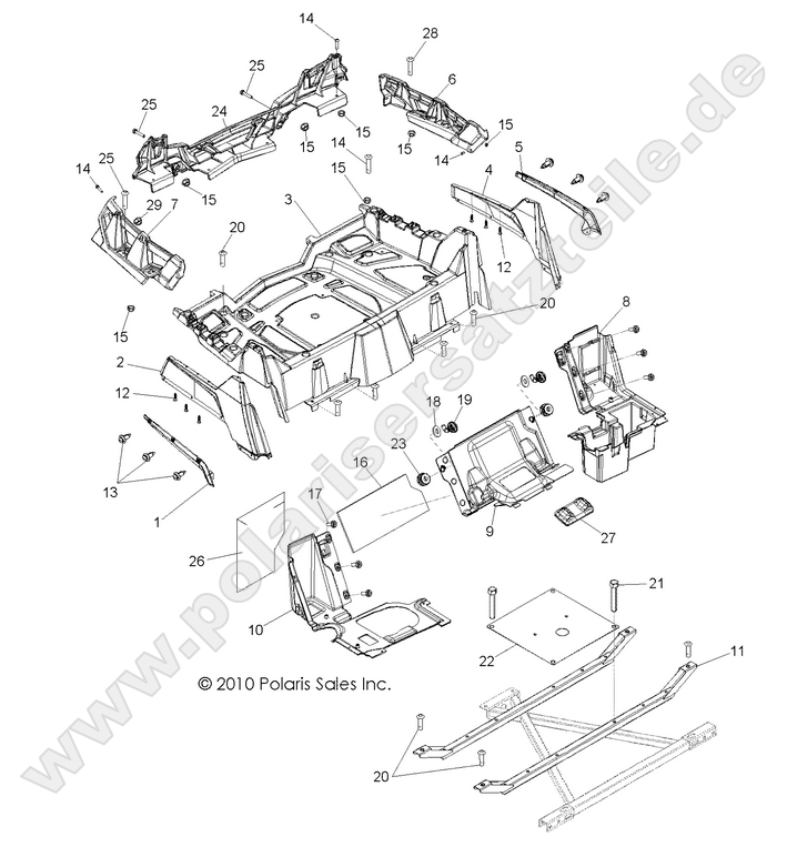 BODY, REAR RACK and FENDERS