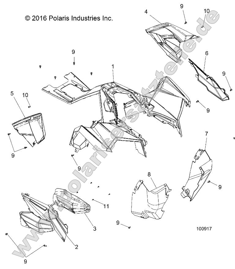 Body, Front Cab and Side Panels