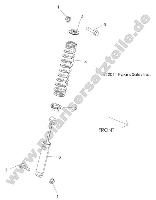 SUSPENSION, REAR SHOCK MOUNTING