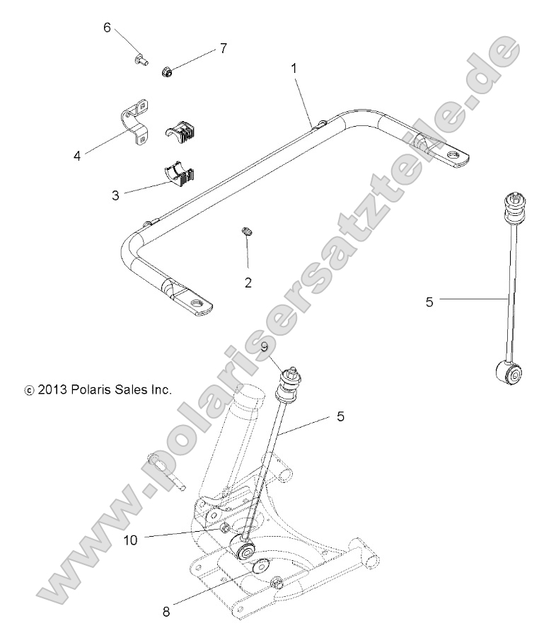 Suspension, Stabilizer Bar, Rear