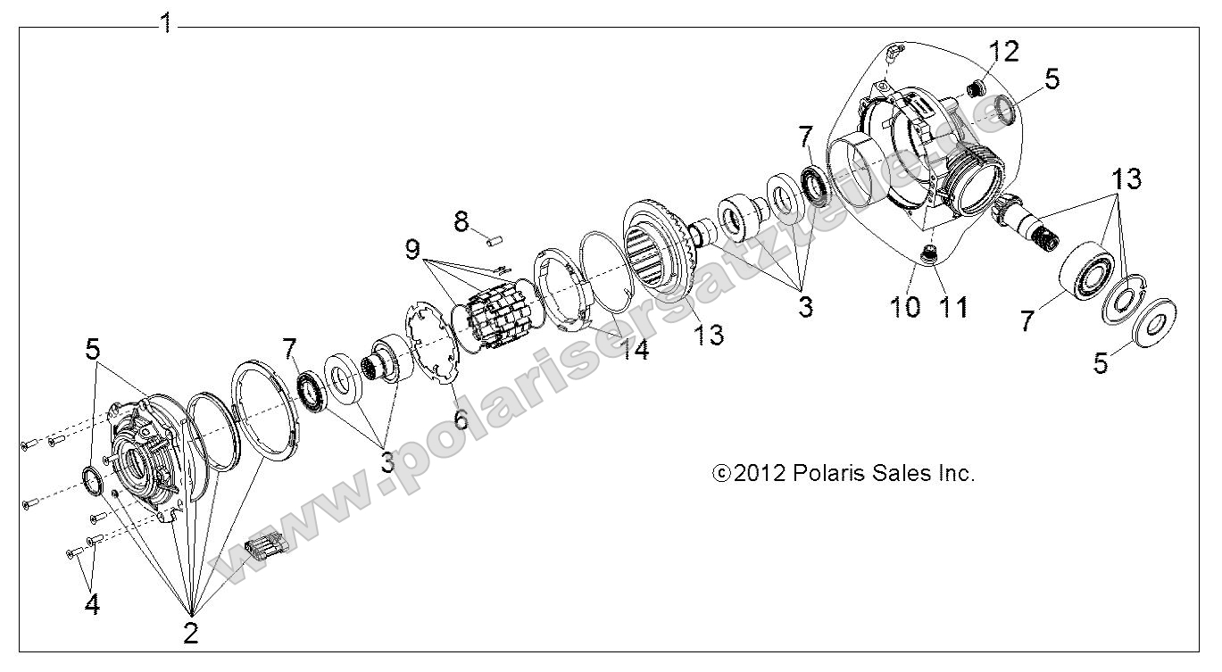 Drive Train, Front Gearcase Internals