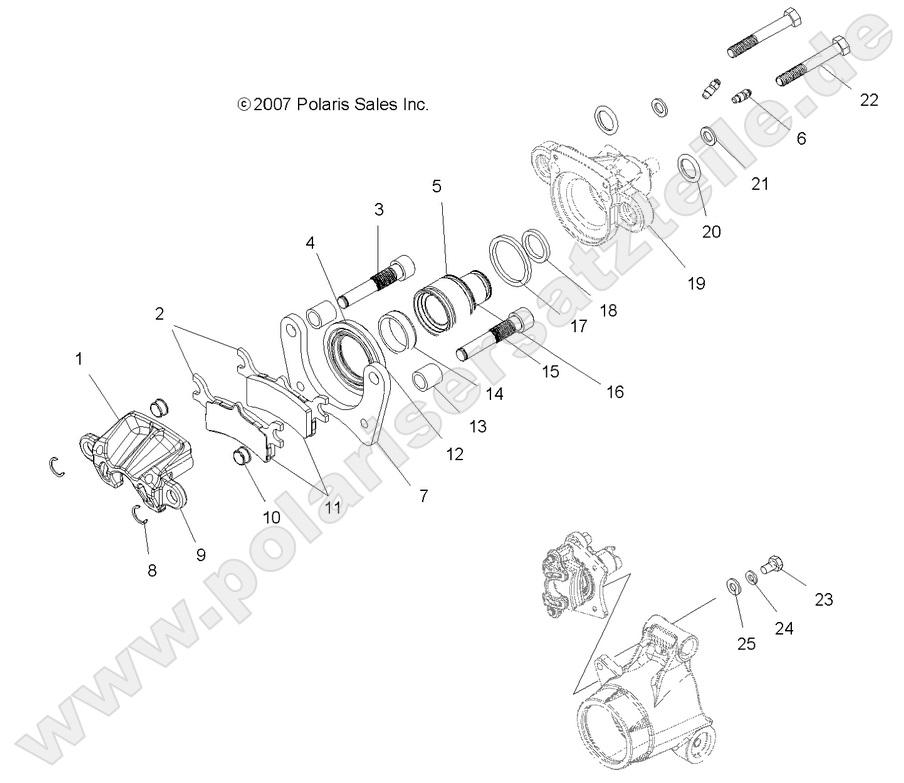 BRAKES, REAR CALIPER
