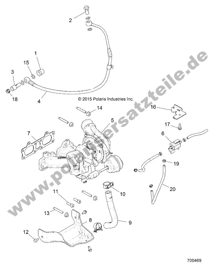 ENGINE, TURBO CHARGER MOUNTING