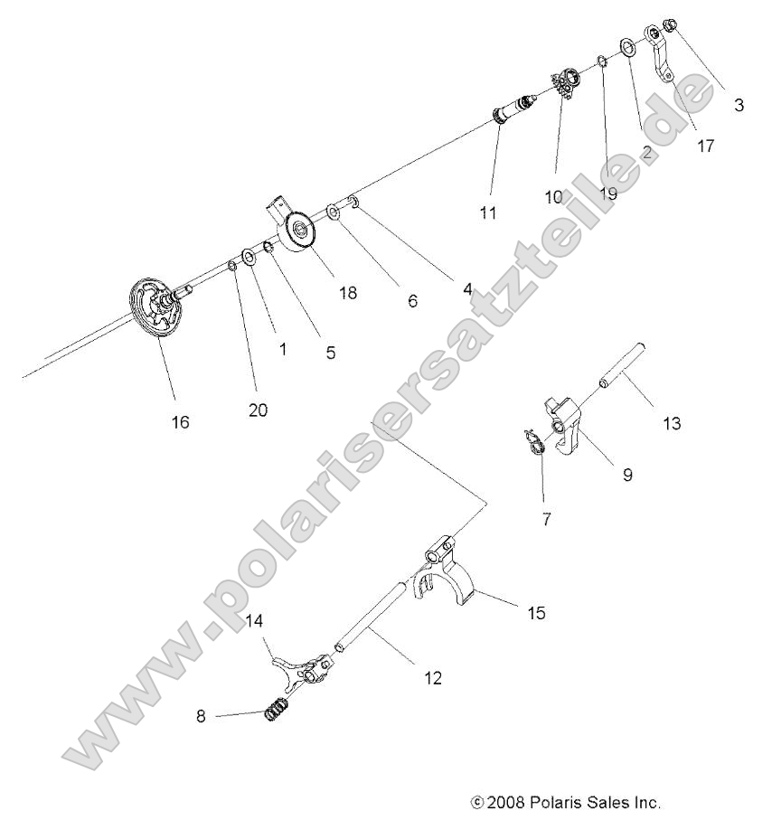Drive Train, Main Gearcase Shift Forks