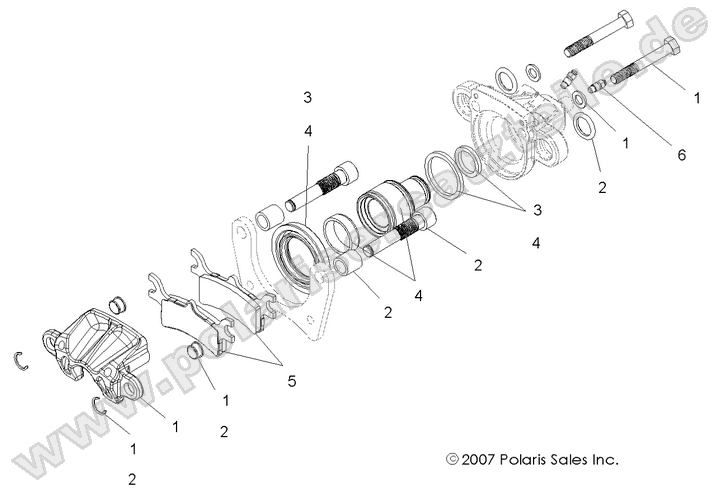 BRAKES, REAR CALIPER
