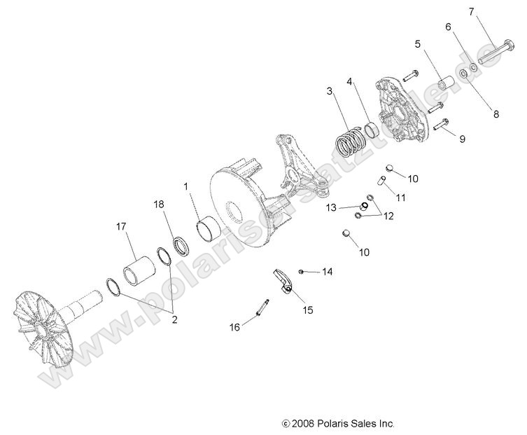 DRIVE TRAIN, PRIMARY CLUTCH
