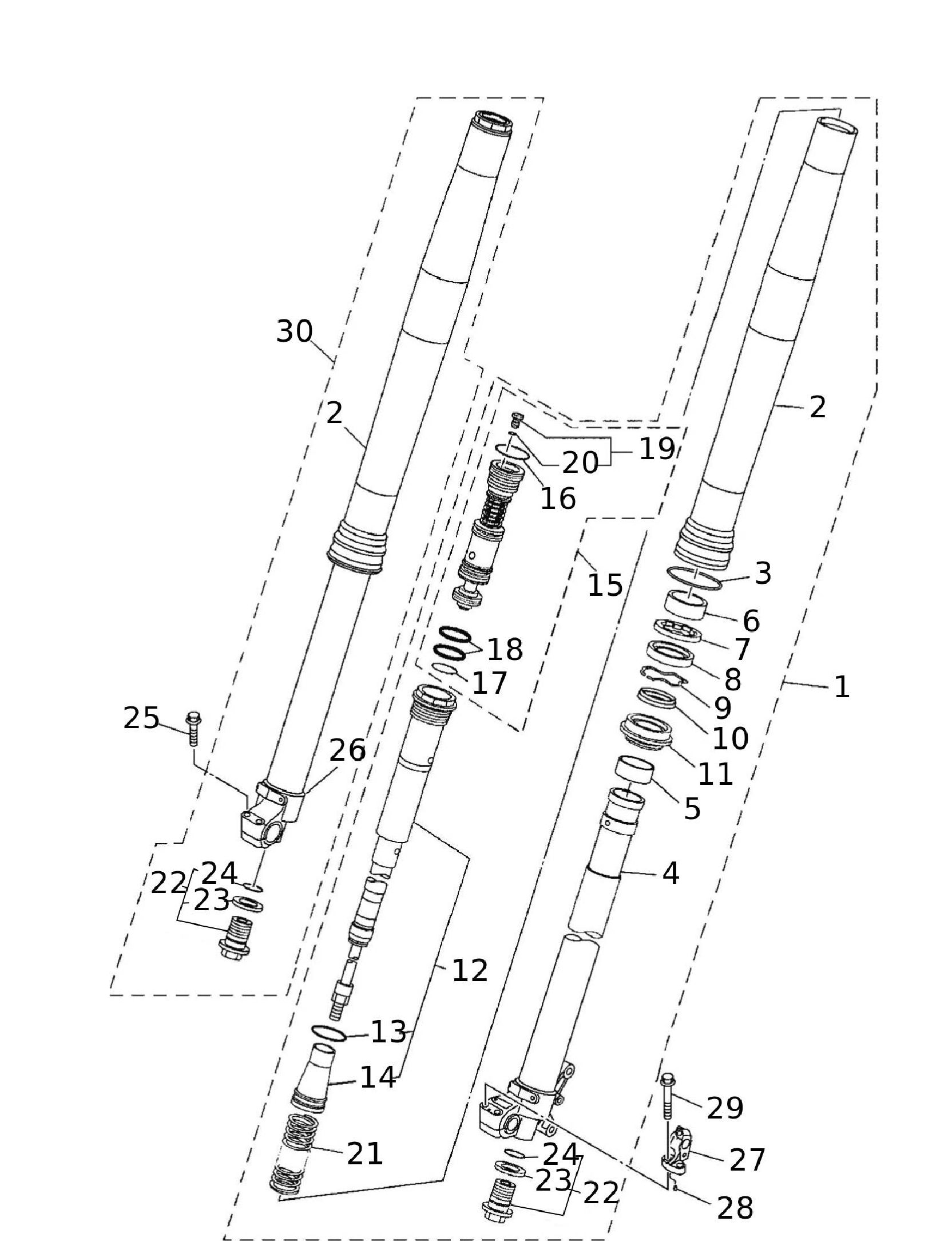 Gabel vorne Gabel vorne