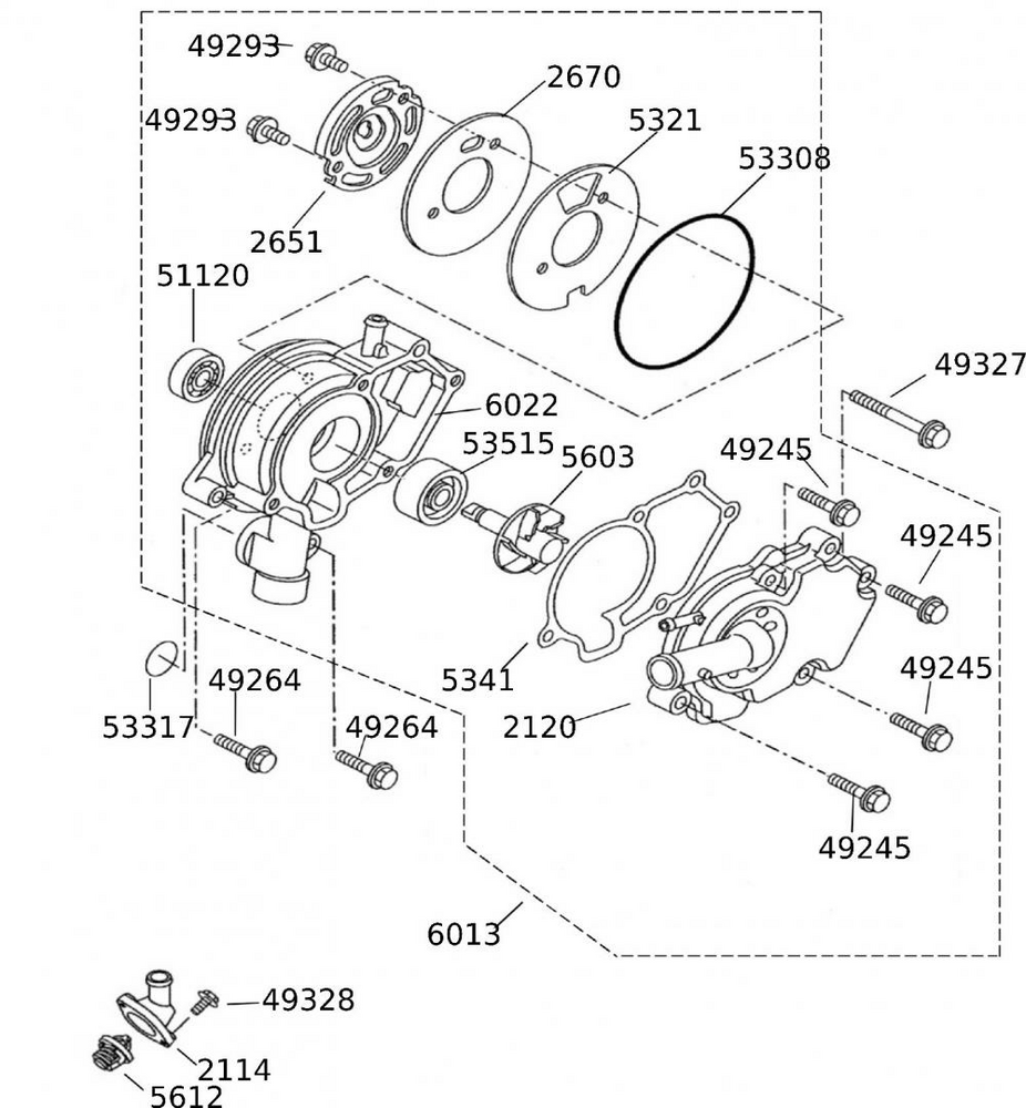 52604_96 Wasserpumpe
