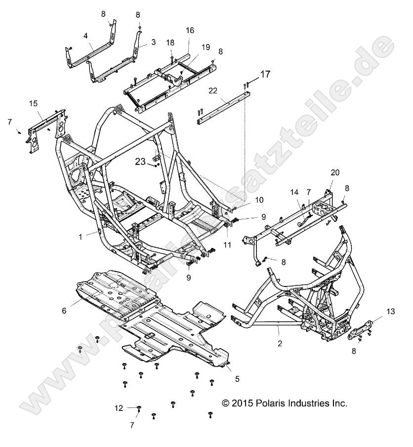 CHASSIS, MAIN FRAME AND SKID PLAT