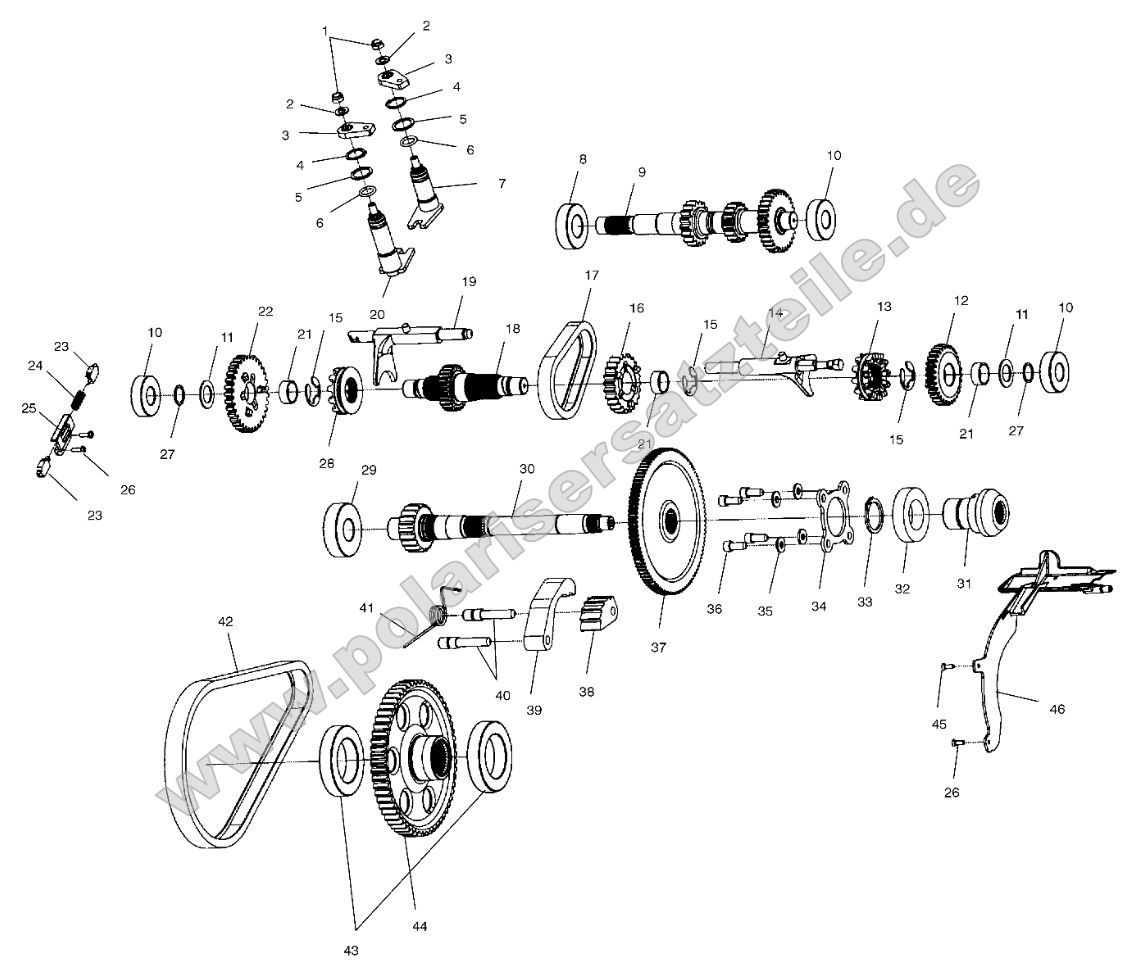 Gearcase (Internal Components)