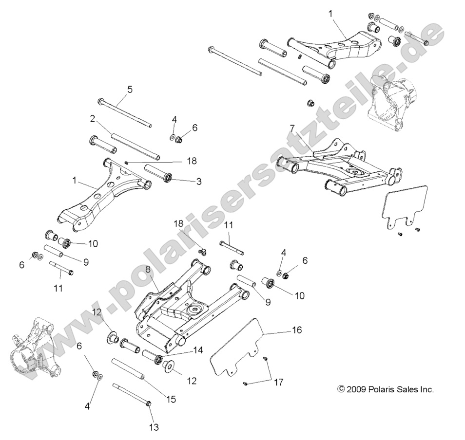 SUSPENSION, REAR CONTROL ARMS
