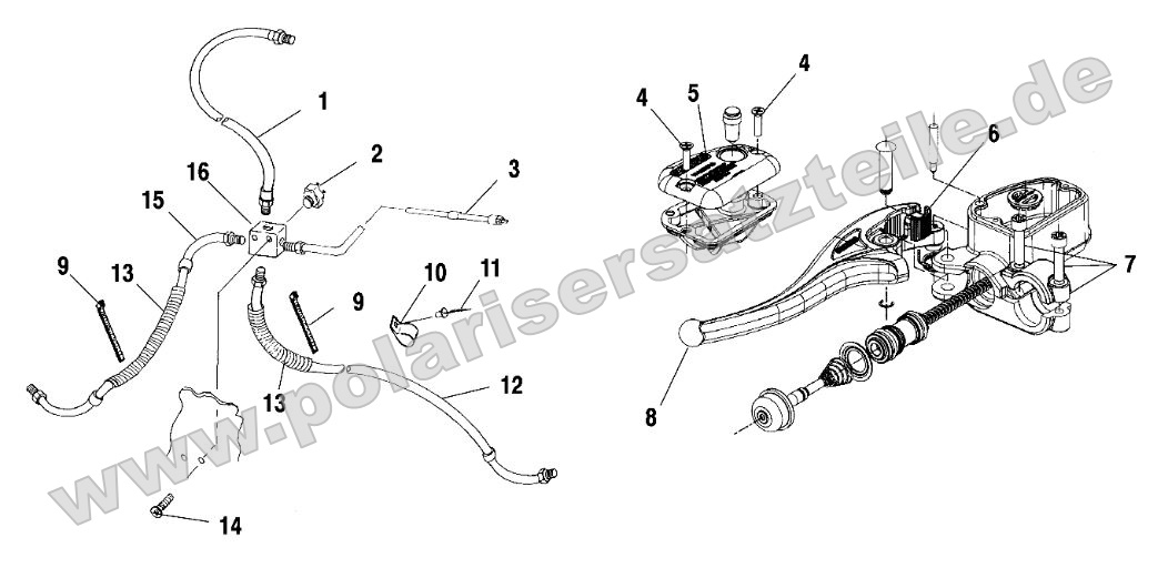 Controls - Master Cylinder/Brake Line