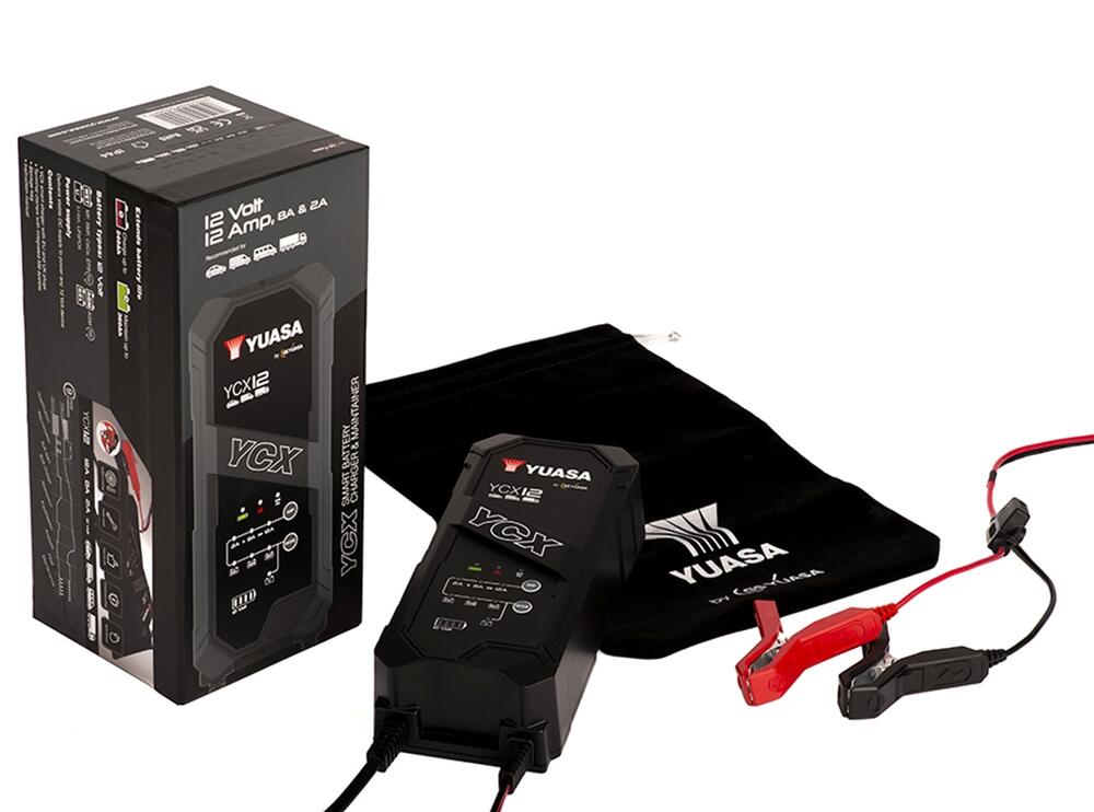 Yuasa YCX12 Batterieladegerät 12V 12A für Blei-Säure + Lithium Batterie