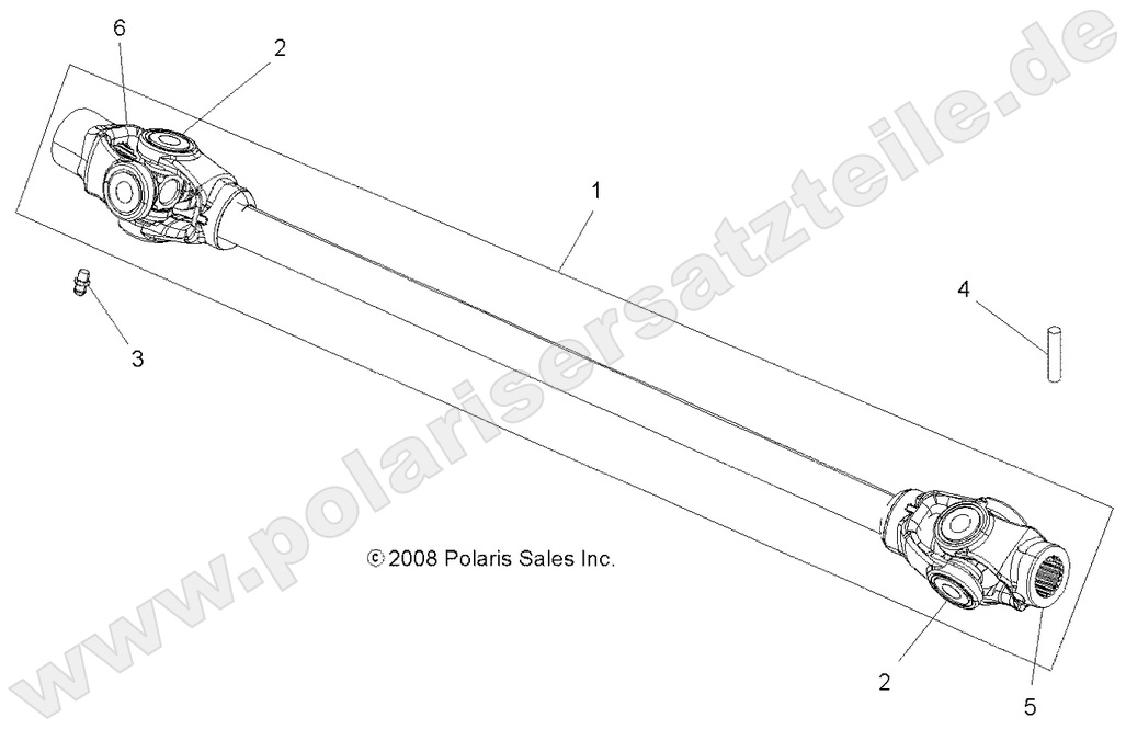 DRIVE TRAIN, PROP SHAFT, FRONT