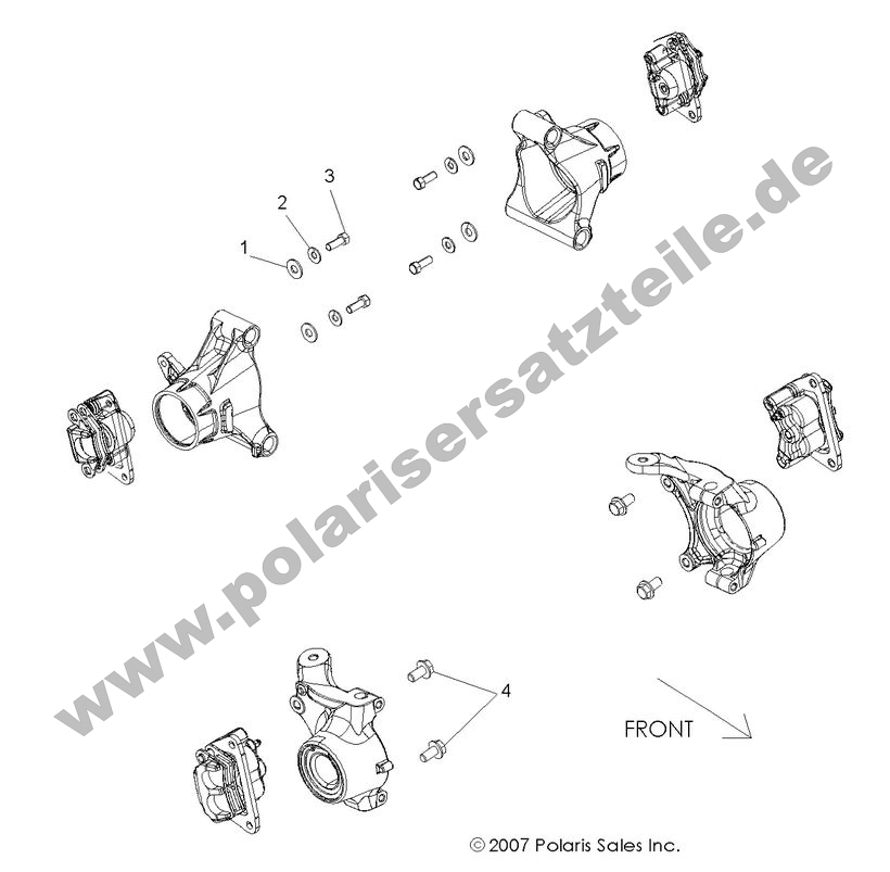 BRAKES, CALIPER MOUNTING