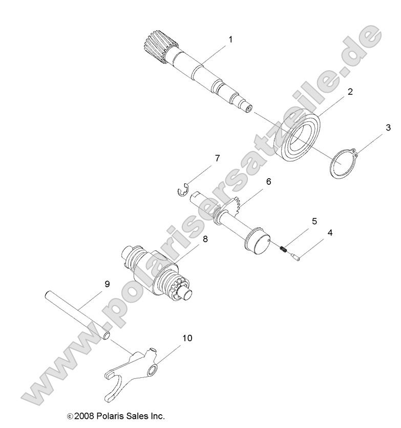 drive train, drum shift
