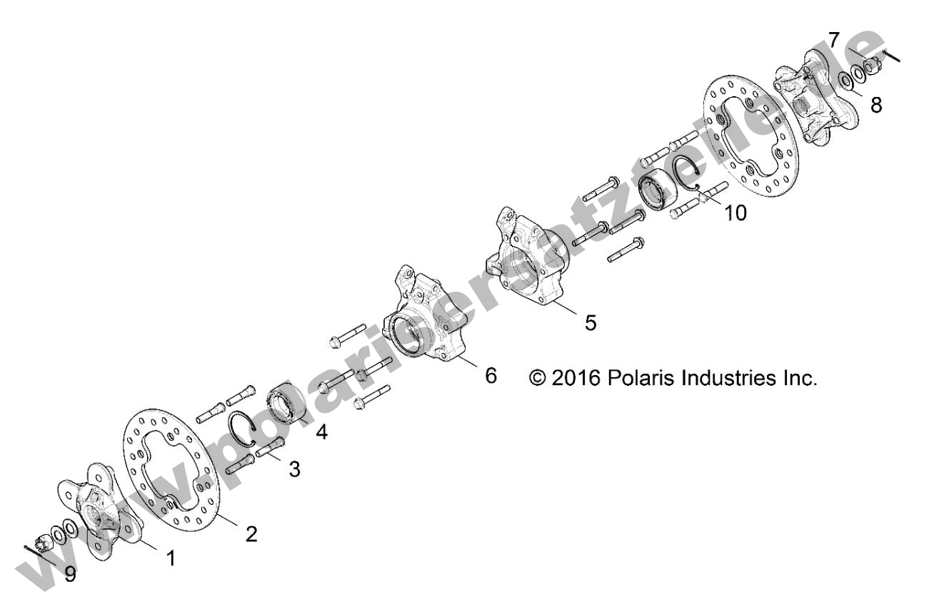 SUSPENSION, REAR CARRIER AND HUB