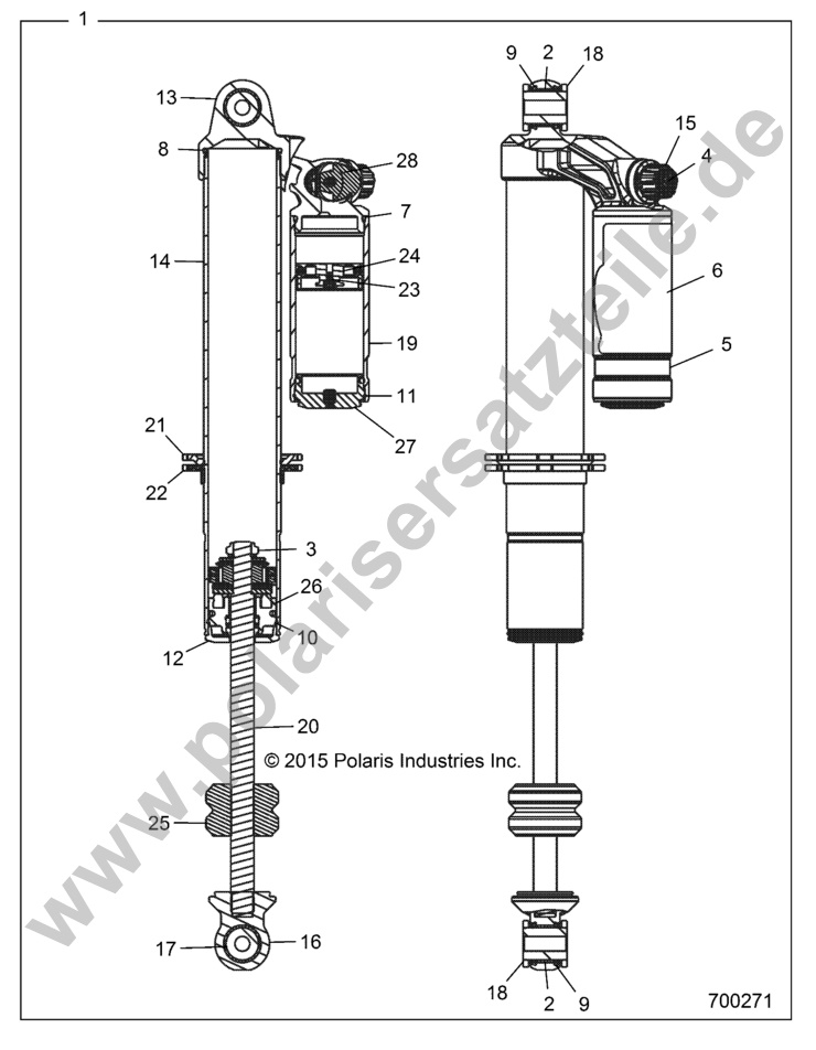 SUSPENSION, FRONT SHOCK INTERNALS