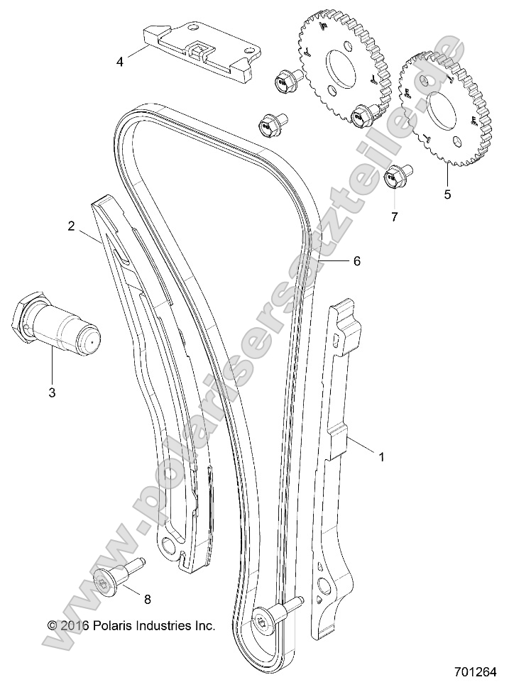 Engine, Cam Chain and Sprocket