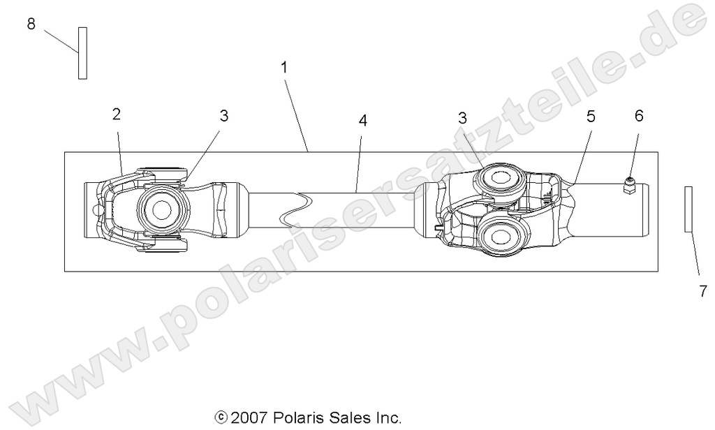 DRIVE TRAIN, FRONT PROP SHAFT (Produktion nach 23.08.2007)
