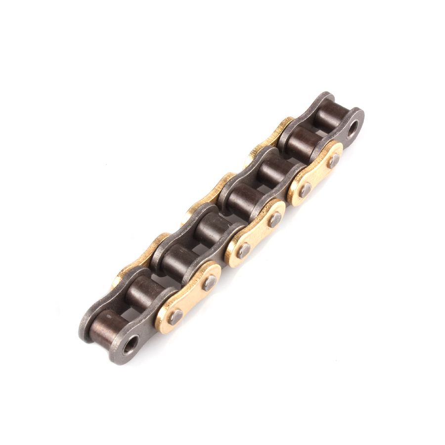 AFAM R1-G Kette 428 gold-schwarz - 136 Glieder - Clip Schloß - Straße /Enduro AFAM R1-G Kette 428 gold-schwarz - 136 Glieder - Clip Schloß - Straße /Enduro