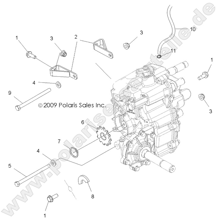 DRIVE TRAIN, MAIN GEARCASE MOUNTING