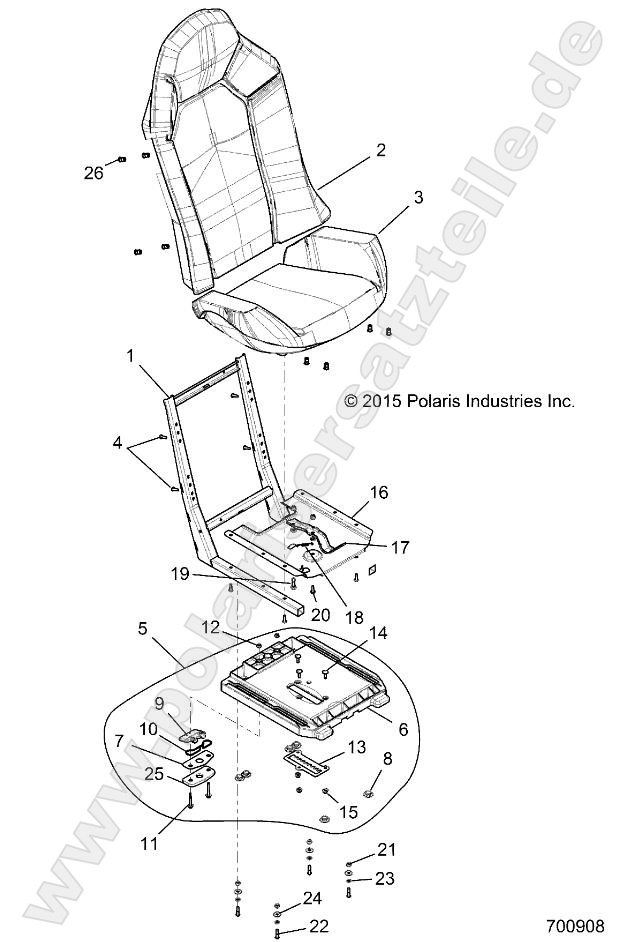 BODY, SEAT ASM. AND SLIDER