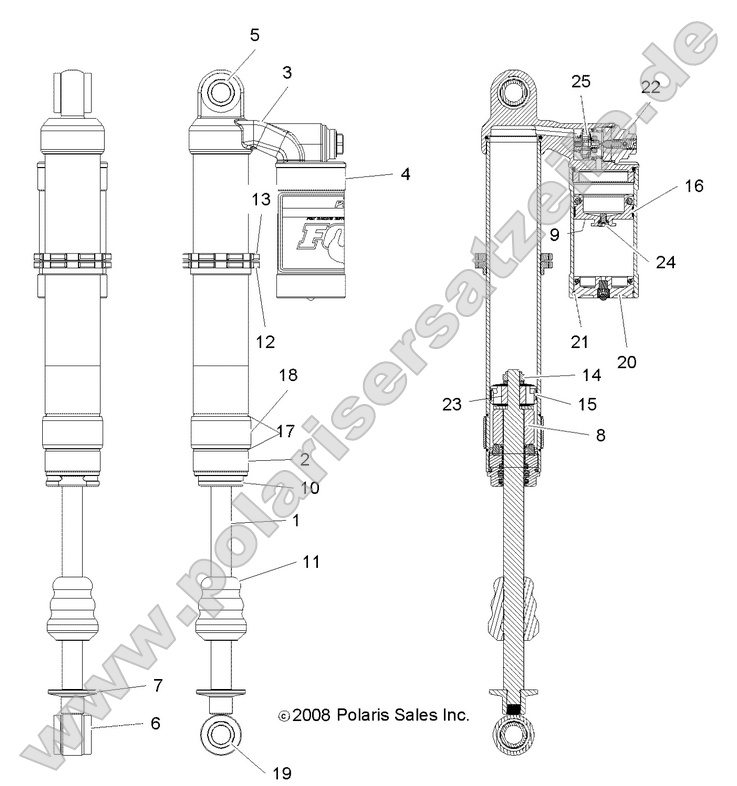 SUSPENSION, FRONT SHOCK